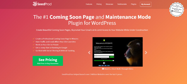 SeedProd Best Coming Soon and Maintenance Mode WordPress Plugin